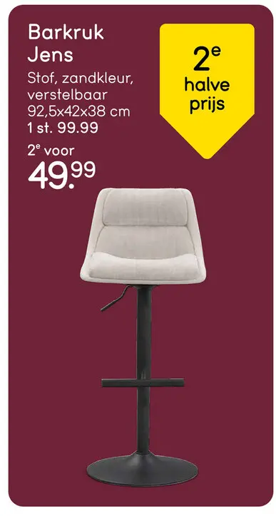 Aanbieding: Barkruk Jens