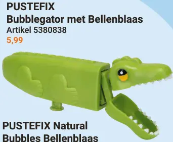Aanbieding: PUSTEFIX Bubblegator met Bellenblaas