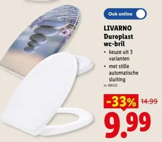 Promotie: Duroplast wc-bril