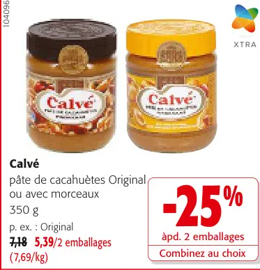 Offre: pâte de cacahuètes Original