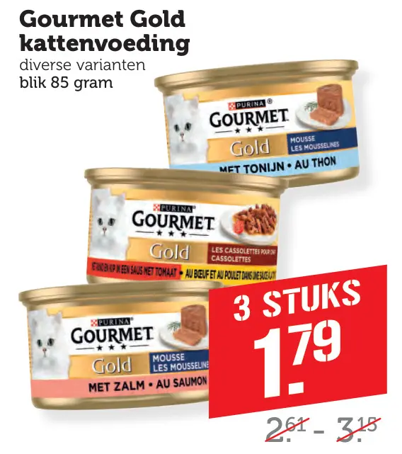 Aanbieding: Gourmet Gold kattenvoeding