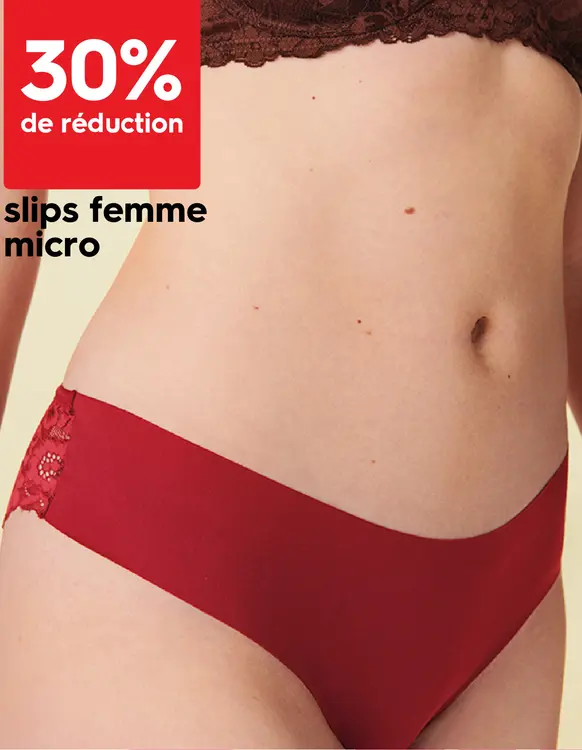 Offre: slips femme micro
