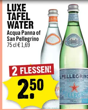 Aanbieding: Luxe tafel water