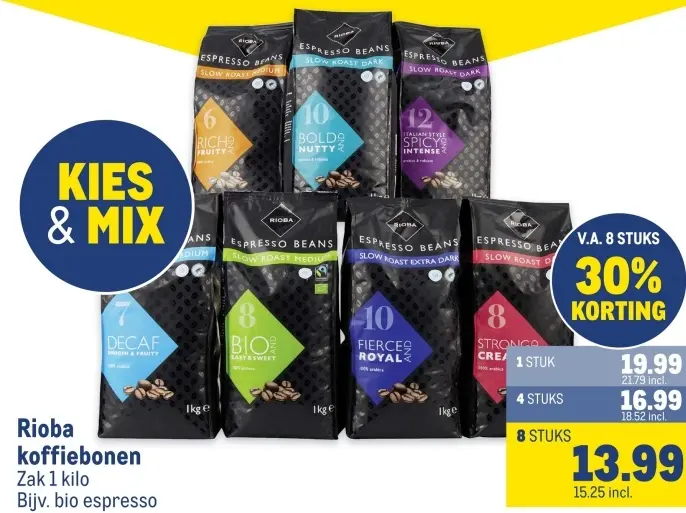 Aanbieding: Rioba koffiebonen