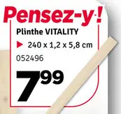 Offre: Plinthe VITALITY