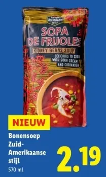 Aanbieding: Bonensoep Zuid-Amerikaanse stijl