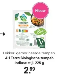 Aanbieding: AH Terra Biologische tempeh Indiase stijl