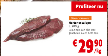 Aanbieding: Hertenescalope