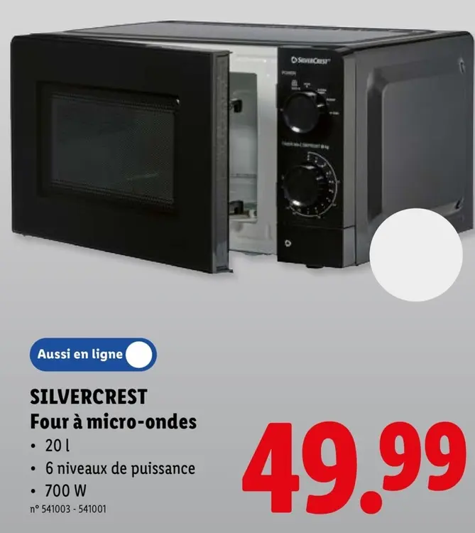 Offre: SILVERCREST Four à micro-ondes