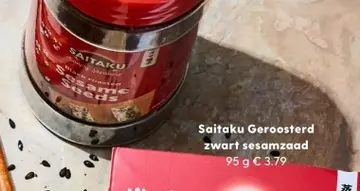 Aanbieding: Saitaku Geroosterd zwart sesamzaad