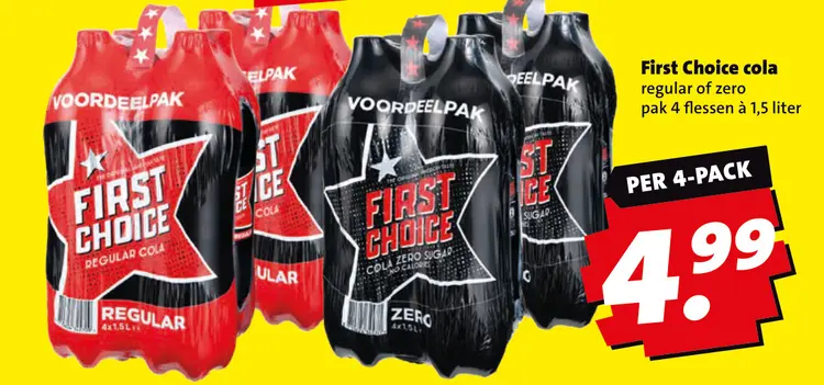 Aanbieding: First choice cola