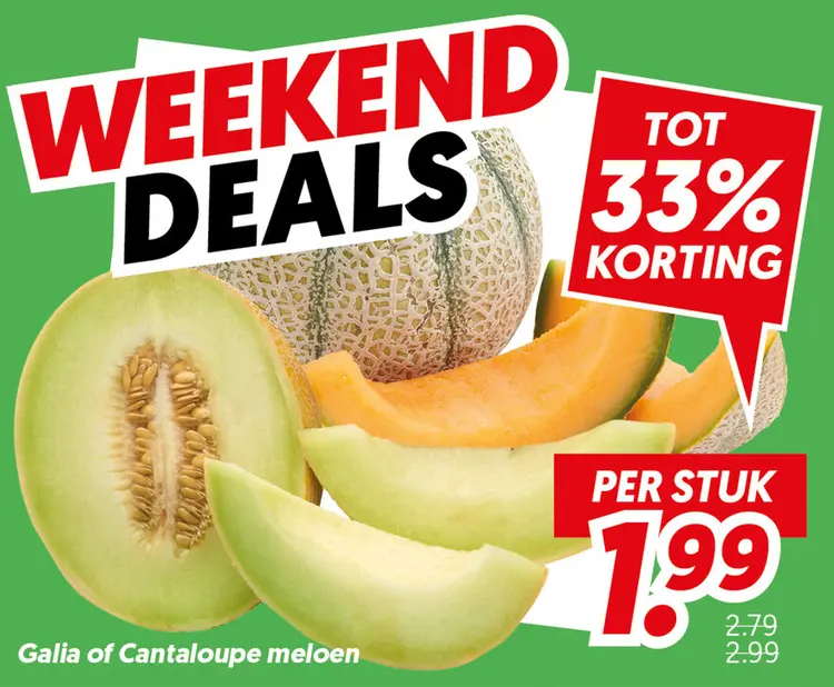 Galia of Cantaloupe meloen