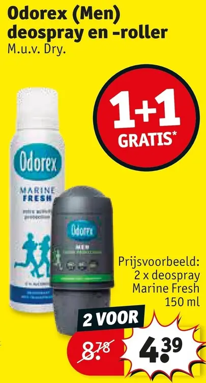Promotie: Deospray en -roller