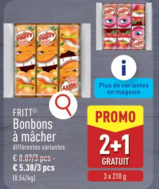 Offre: Bonbons à mâcher