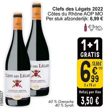 Aanbieding: Clefs des Légats Côtes du Rhône AOP MO