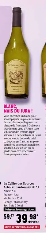 Offre: Arbois Chardonnay 2023