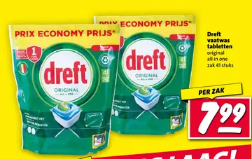 Aanbieding: Dreft vaatwas tabletten