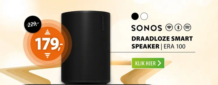 Aanbieding: Sonos ERA 100 Zwart