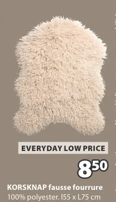 Offre: KORSKNAP fausse fourrure