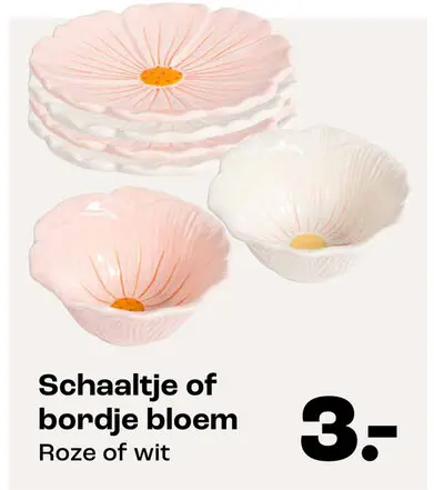 Aanbieding: Schaaltje of bordje bloem