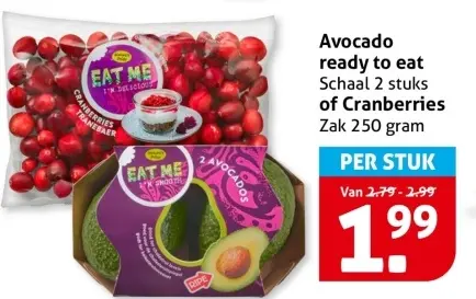 Aanbieding: Avocado or Cranberries