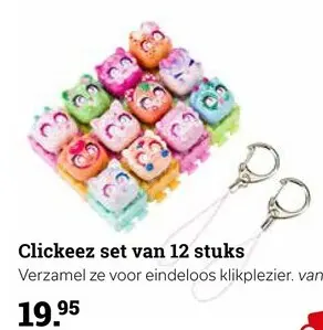 Promotie: Clickeez set van 12 stuks