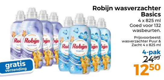 Aanbieding: Robijn wasverzachter Basics