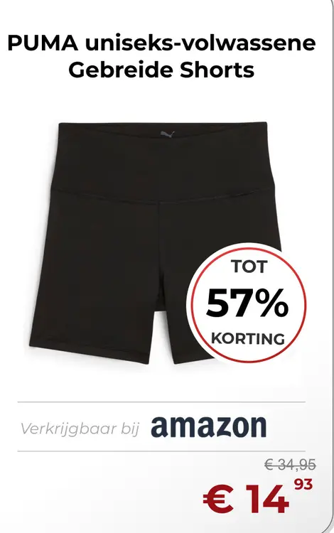 Aanbieding: uniseks-volwassene Gebreide Shorts