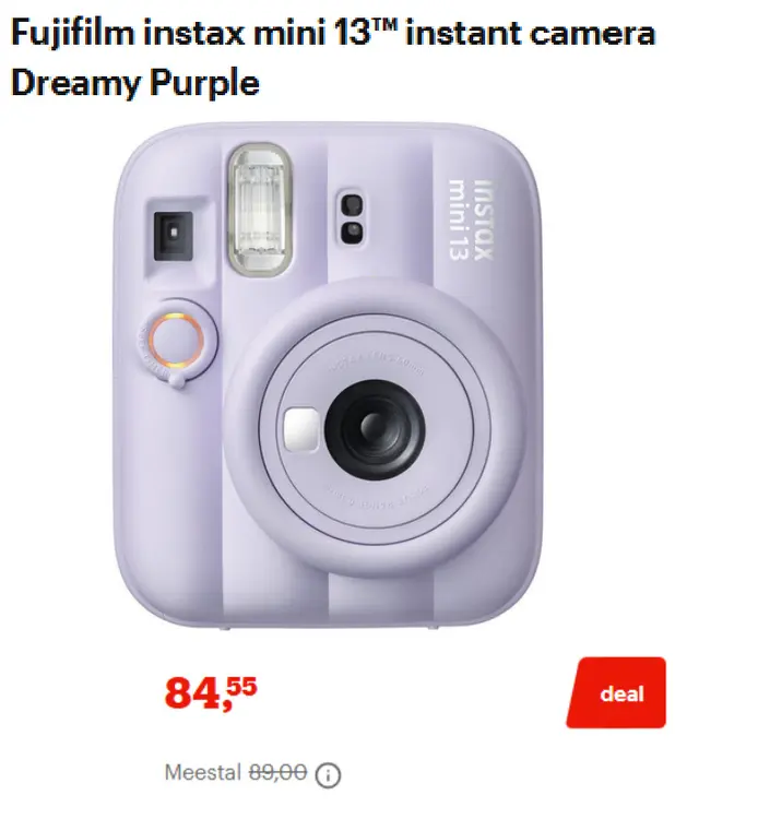Promotie: instax mini 13 instant camera