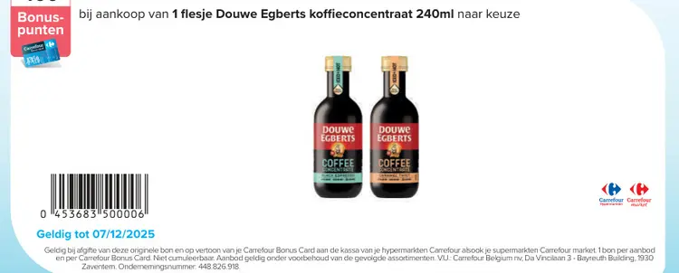 Promotie: koffieconcentraat
