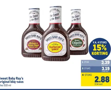 Aanbieding: Sweet Baby Ray's original bbq-saus