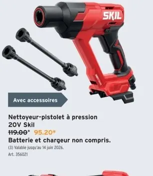 Offre: Nettoyeur-pistolet à pression