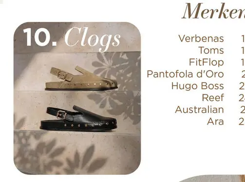Promotie: Clogs