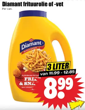 Aanbieding: Diamant frituurolie of -vet