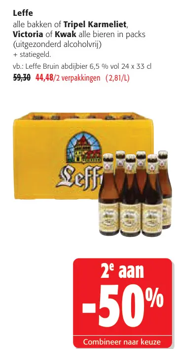 Promotie: Tripel Karmeliet, Victoria of Kwak alle bieren