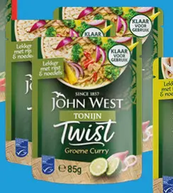 Aanbieding: 3 pakjes Twist MSC Tonijn Groene Curry 85g