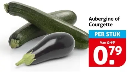 Aanbieding: Aubergine of Courgette