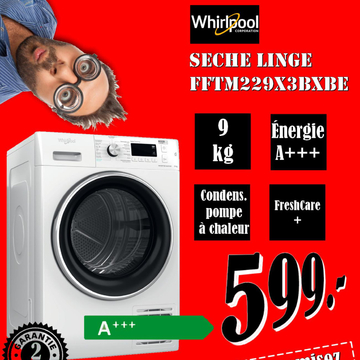 Offre: SECHE LINGE FFTM229X3BXBE