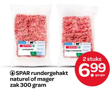 Aanbieding: SPAR rundergehakt naturel of mager