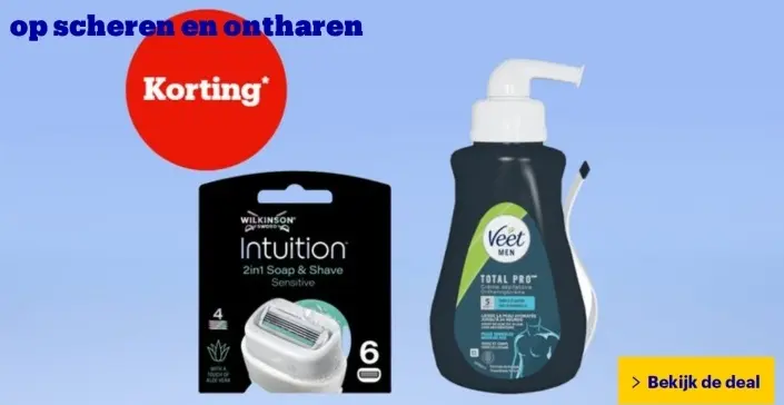 Aanbieding: op scheren en ontharen