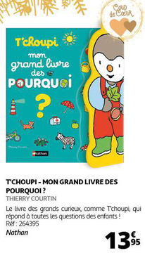 Aanbieding: T'CHOUPI - MON GRAND LIVRE DES POURQUOI ?