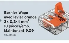 Offre: Bornier Wago avec levier orange