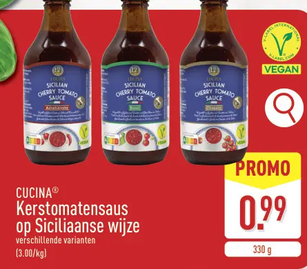 Promotie: Cucina Kerstomatensaus op Siciliaanse wijze
