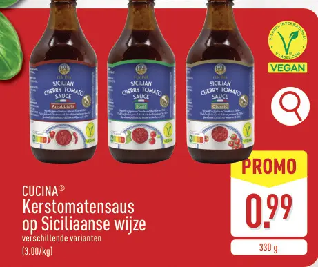 Promotie: Kerstomatensaus op Siciliaanse wijze