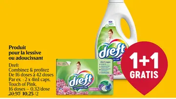 Offre: Produit pour la lessive ou adoucissant