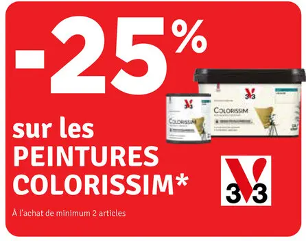 Offre: Peintures Colorissim