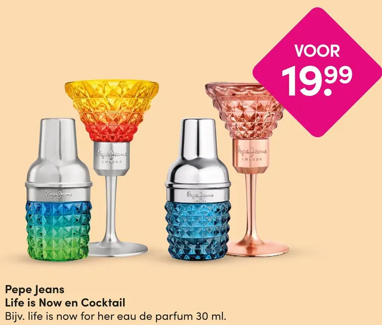 Aanbieding: Pepe Jeans Life is Now en Cocktail parfum