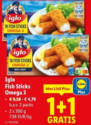 Promotie: Fish Sticks Omega 3