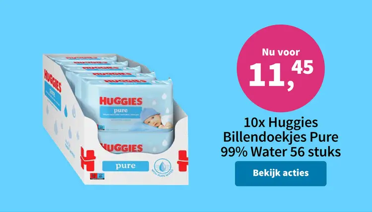 Promotie: Huggies Billendoekjes Pure