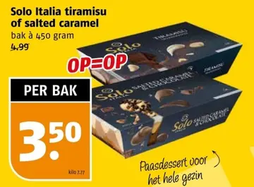 Aanbieding: Solo Italia tiramisu of salted caramel